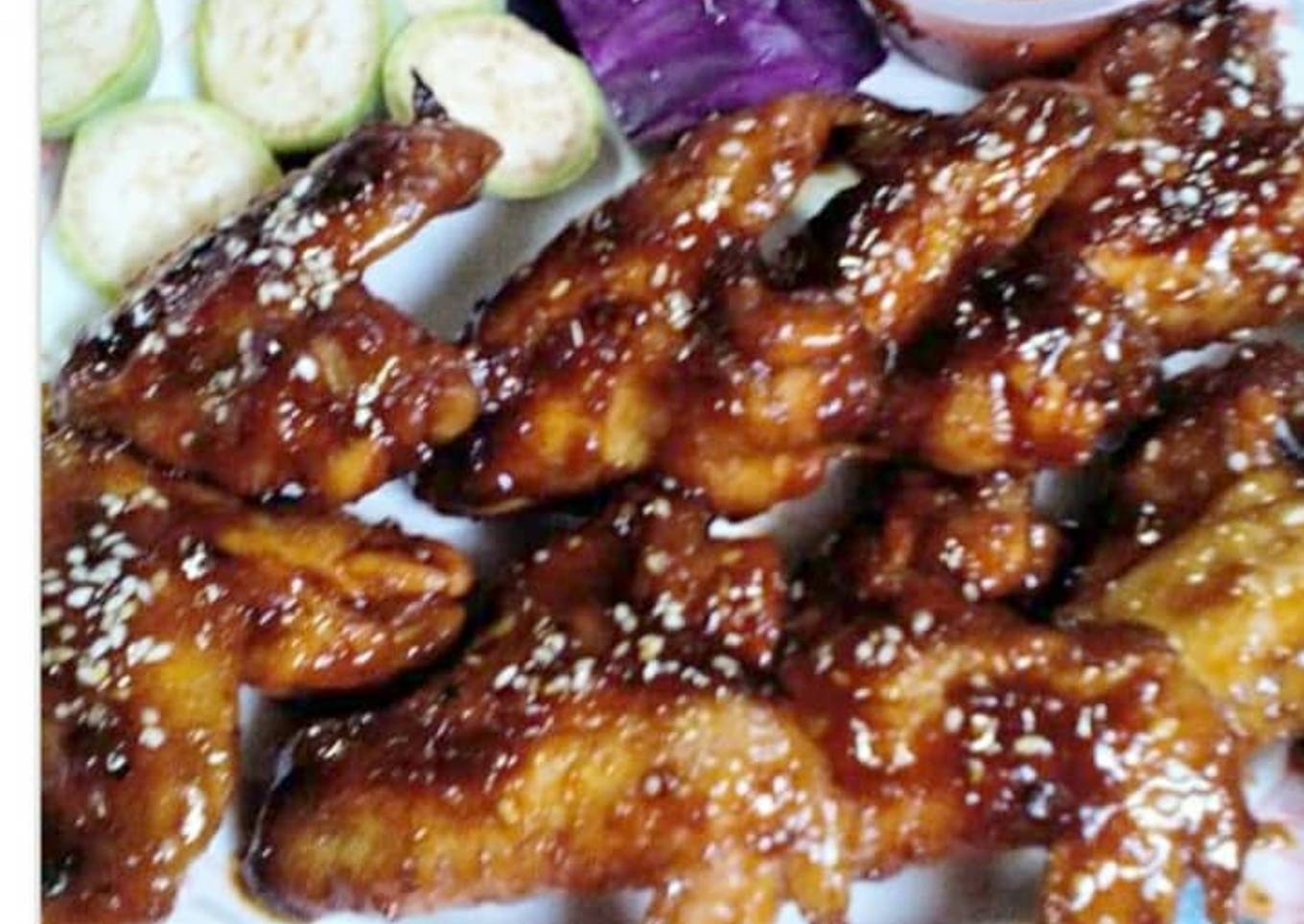 8. kepak ayam Coca-Cola;