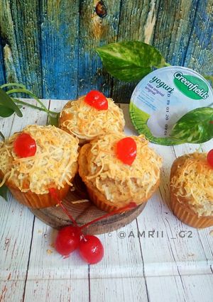 Foto resep Banana yogurt muffins