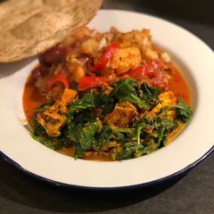 Saag paneer A picture of Saag paneer.