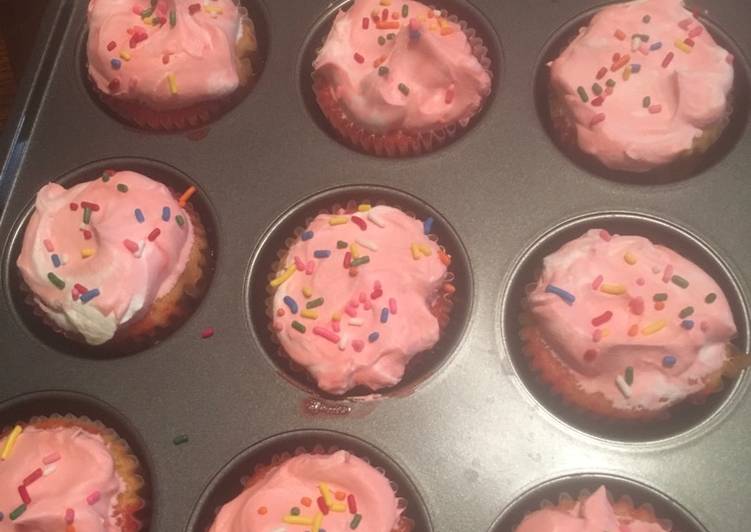 Steps to Prepare Any-night-of-the-week Jello cupcakes