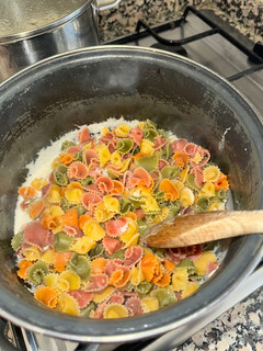 Foto de Massa com natas e bacon