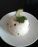 Arroz al limón con cilantro