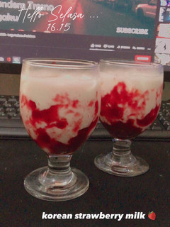 Foto resep Korean Strawberry Milk 🍓