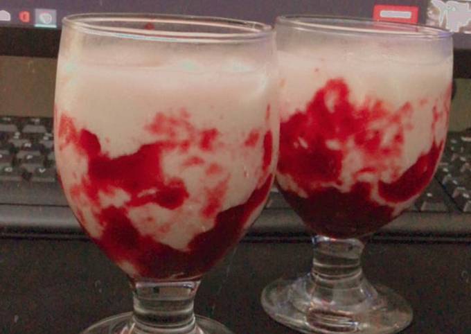 Resep Korean Strawberry Milk 🍓, Bisa Manjain Lidah