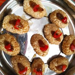 A picture of Caramel sandesh.