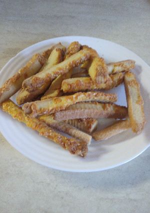Sós stangli (kelesztés nélküli) recept fotója
