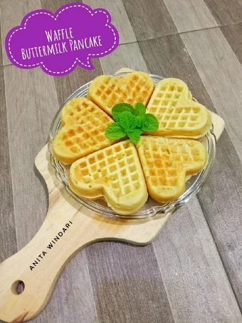 Cara Sederhana Membikin Resep  Waffle Buttermilk Pancake yang Lezat Sekali, Bikin Ketagihan
