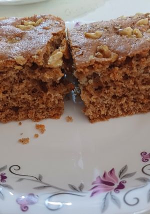 عکسی از دستور کیک هویج وگردو،دارچین😋