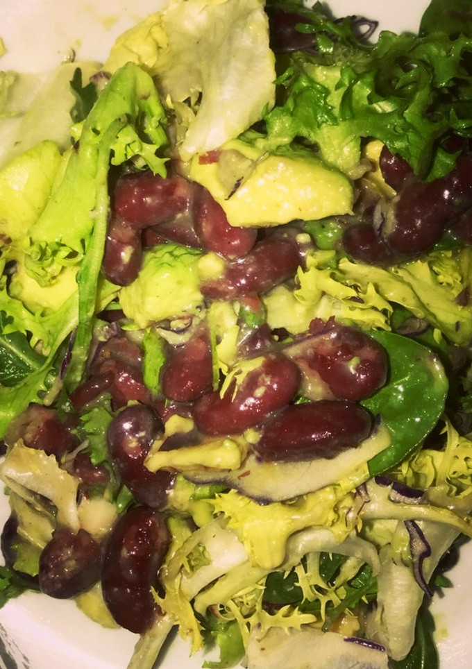 Una foto de Ensalada de judías rojas