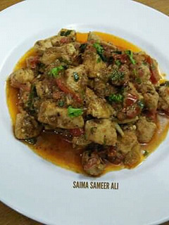A picture of Boneless chicken karhai #ramadankitayari.