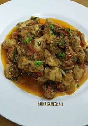 A picture of Boneless chicken karhai #ramadankitayari.