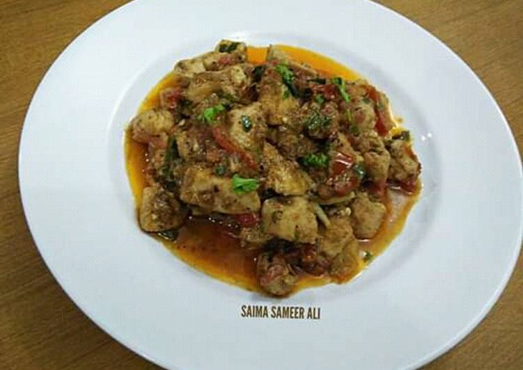 Step-by-Step Guide to Make Favorite Boneless chicken karhai #ramadankitayari