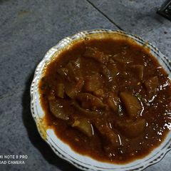 A picture of Marinated Gheeya Masala.