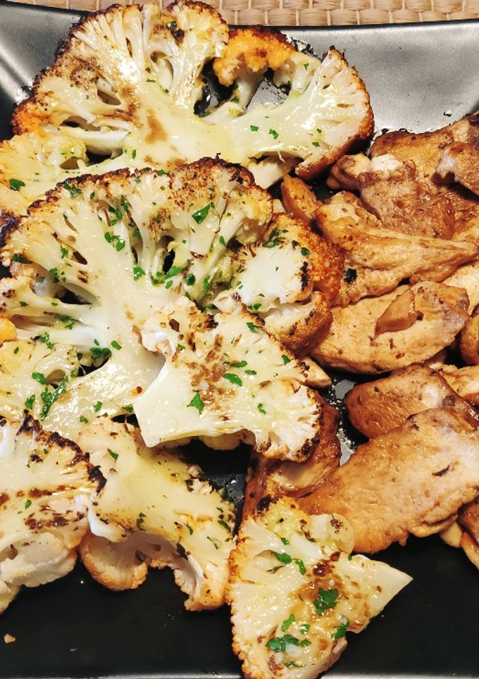 Una foto de Coliflor al horno