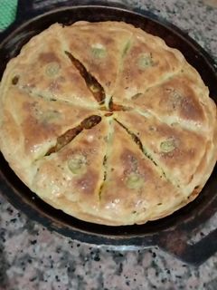 صورة لوصفة فطيرة معمرة بحشوة اقتصادية ولذيذة 😋