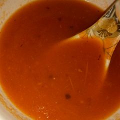 Tomato soup A picture of Tomato soup.