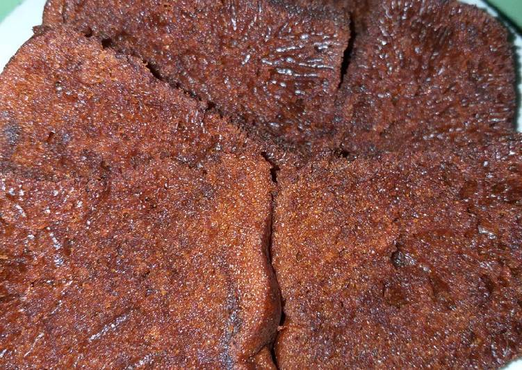kaidah membuat Bolu Caramel no mixer yang selera bertambah
