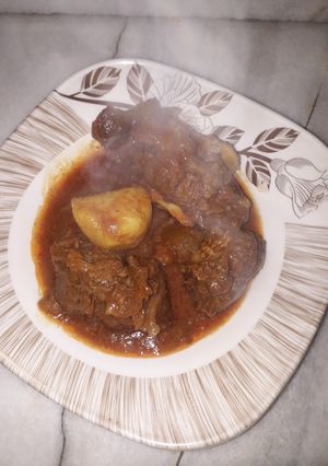 عکسی از دستور گوشت بره🐐🐐پز باباجانم