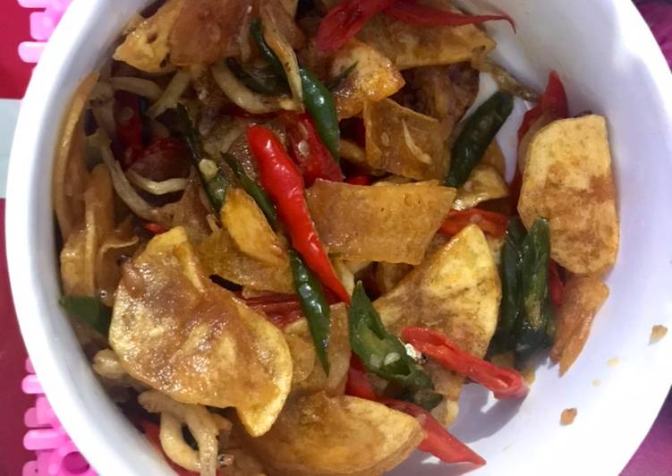 Resep: Sambel Keripik Kentang Teri yang Gurih