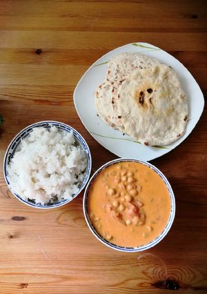 Una foto de Tikka Masala vegetariano