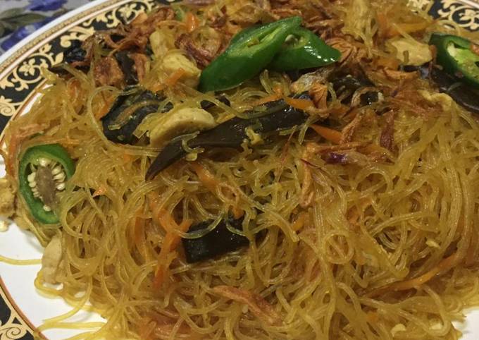 Resep Bihun Goreng + Jamur Kuping~ #6 Anti Gagal