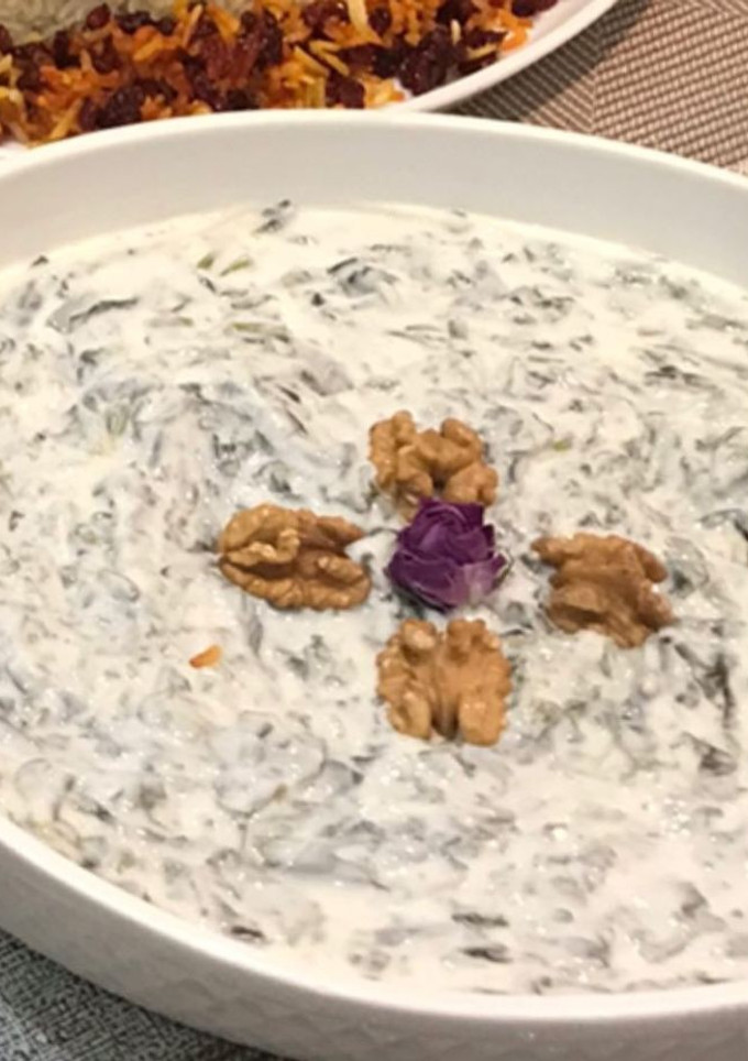عکسی از دستور بورانی اسفناج