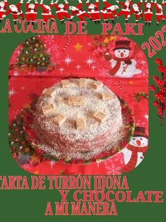 Una foto de Tarta de turrón y chocolate a mi manera tmx 6