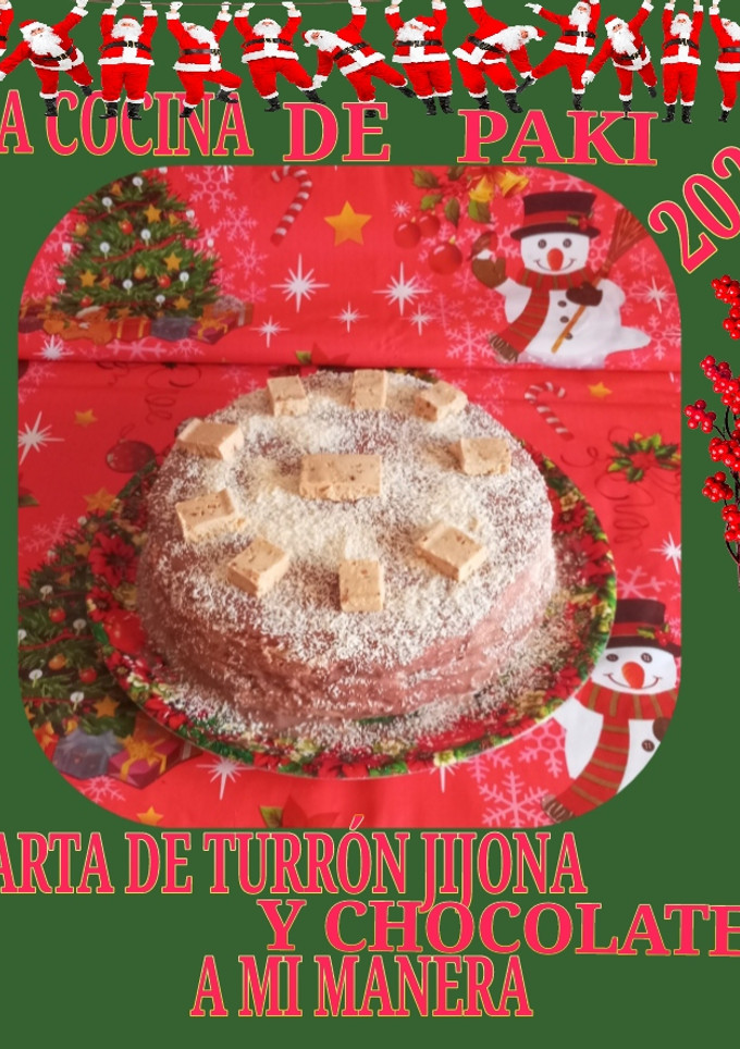 Una foto de Tarta de turrón y chocolate a mi manera tmx 6