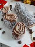 Chocolate coconut bread roll