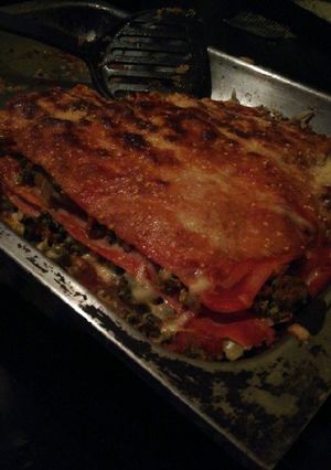 Una foto de Lasaña de berenjena
