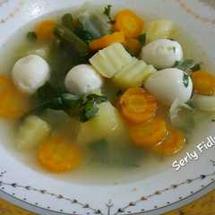 รูปของ Sop sayur telor puyuh