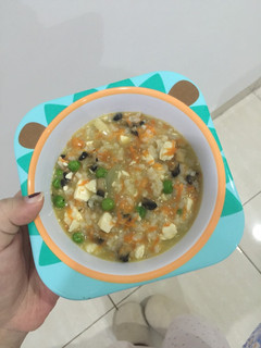 Foto resep Menu mpasi 10m+ tofu mushroom risotto