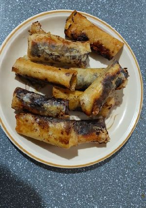 Foto resep Lumpia pisang coklat keju