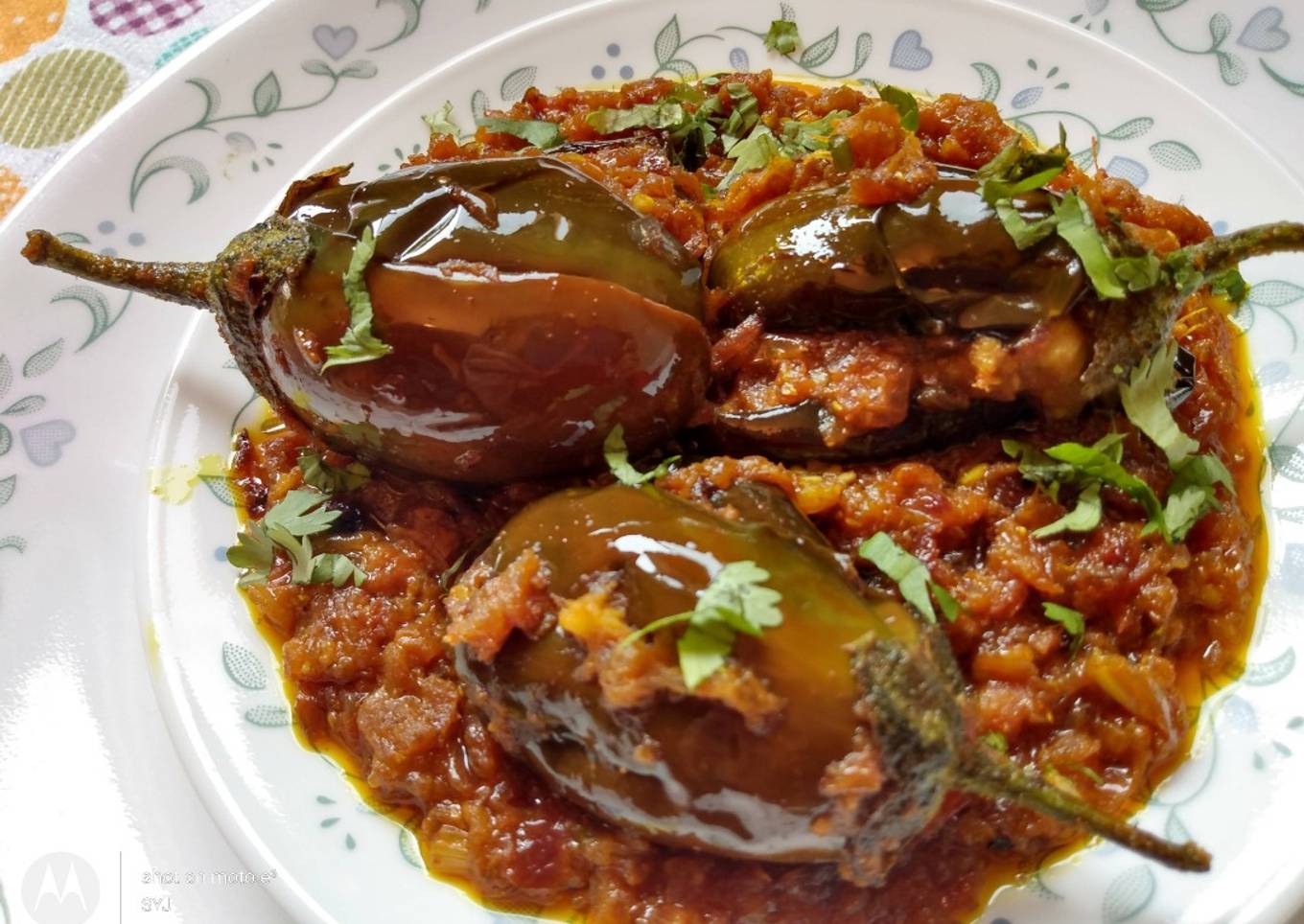 Stuffed Spicy Baby Eggplants