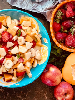 A picture of Spring Fruit Salad 🍓🍊.