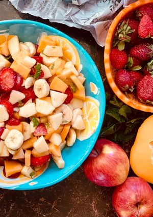 A picture of Spring Fruit Salad 🍓🍊.