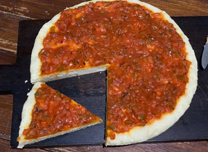 Una foto de Pizza casera