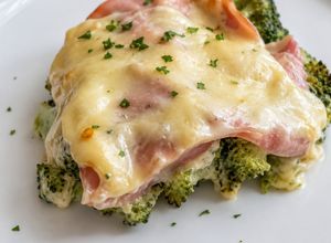 Una foto de Soufflé de bróccoli