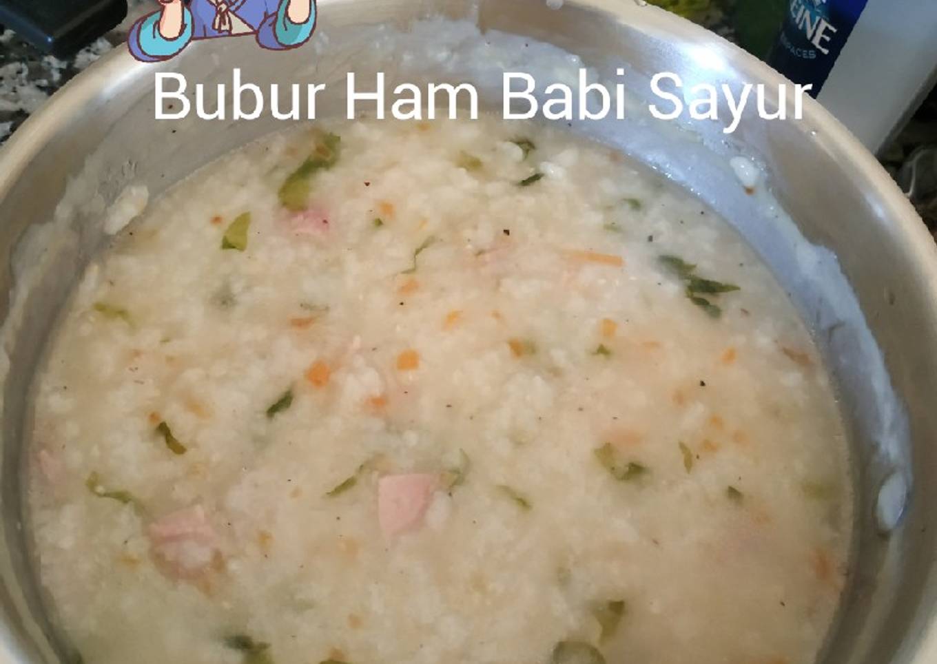 Bubur Ham Babi Sayur