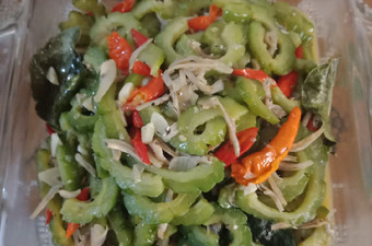 Resep Tumis pare campur teri Anti Gagal