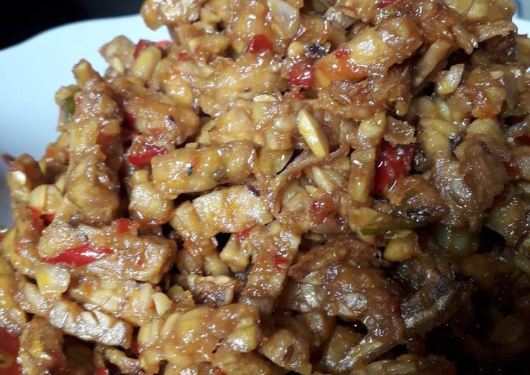 Resep Sambal teri tempe Anti Gagal