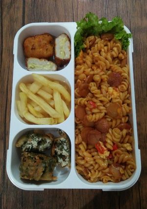 Foto resep Fusilli Sosis Telur