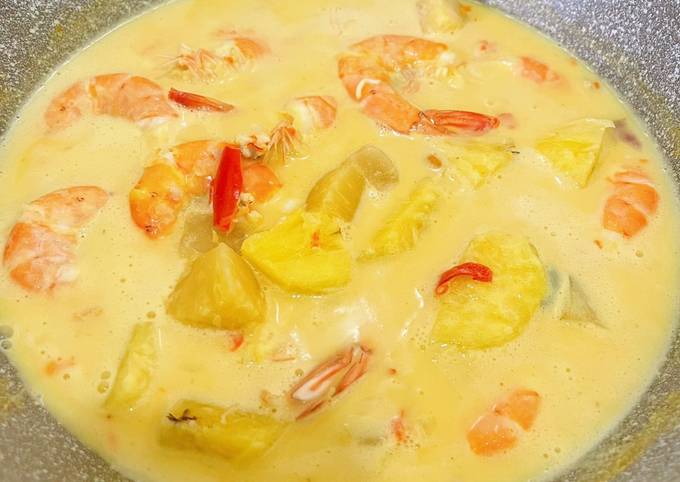 Resipi 👩‍🍳udang Masak Cili Padi Dengan Nanas Oleh Mahadiah Cookpad