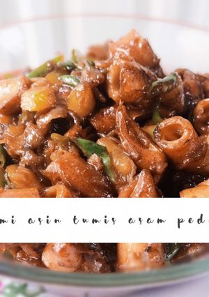 Foto resep Cumi asin tumis asam pedas