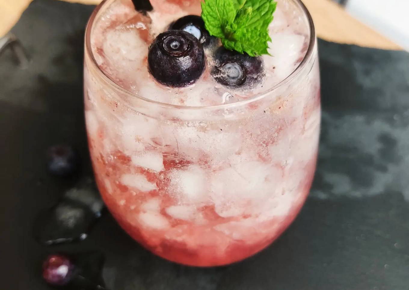 Mocktail à la myrtille
