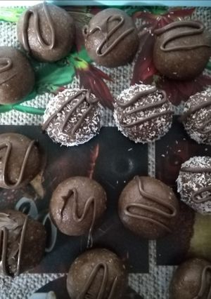 صورة لوصفة كرات البسكوت بالنسلة