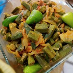 A picture of Bhindi 😋😋.