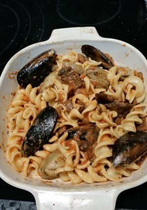 Una foto de Pasta marinera
