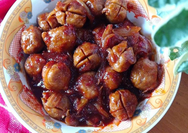 Masakan Unik Bakso Asam Manis Ala Warteg