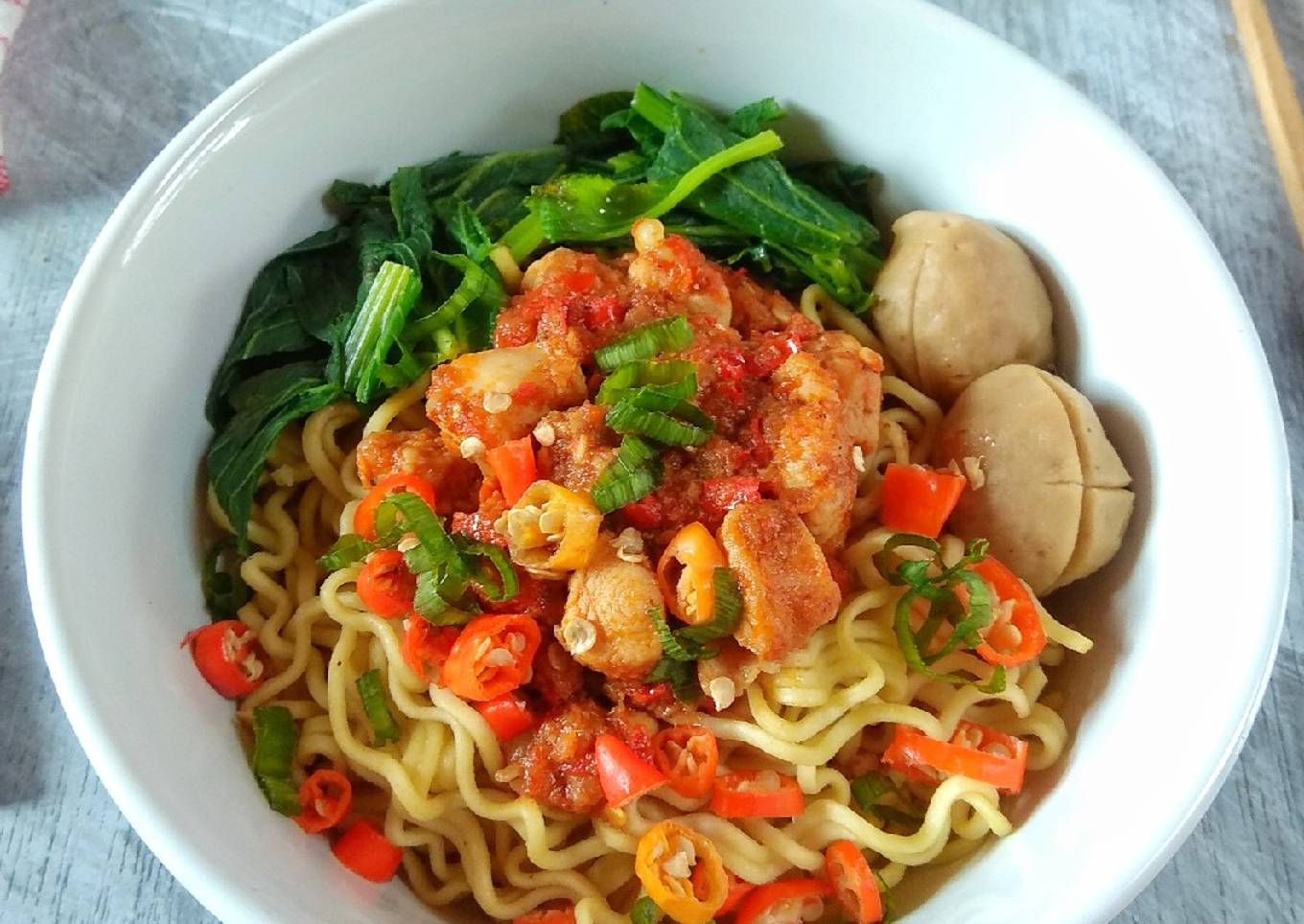 Resep Mie Ayam Rendang yang Bikin Ngiler